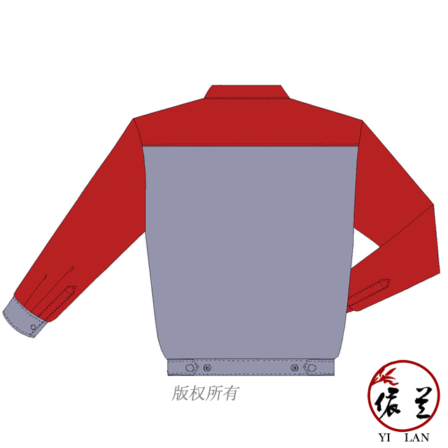 薄款長袖工作服定做